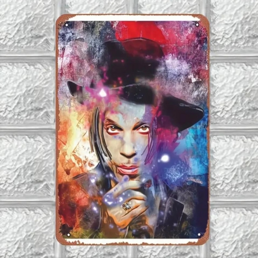 Boutique Prince The Artist Tin Sign 💜